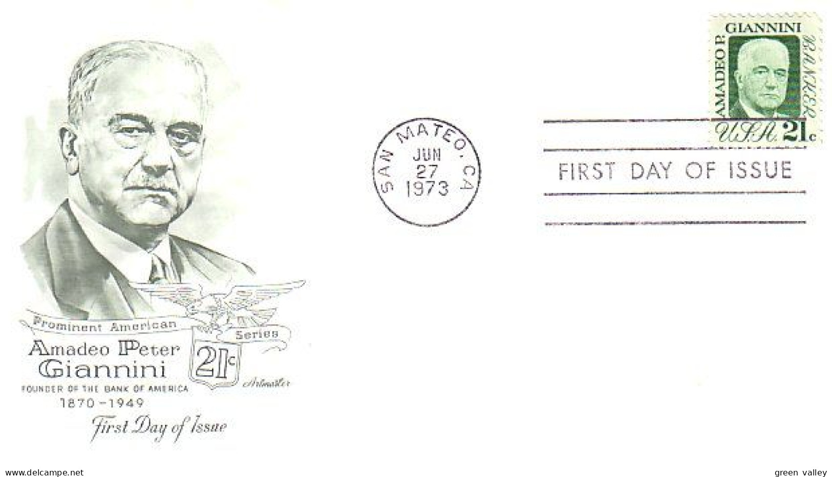 USA FDC Amadeo Giannini ( A61 369) - 1971-1980