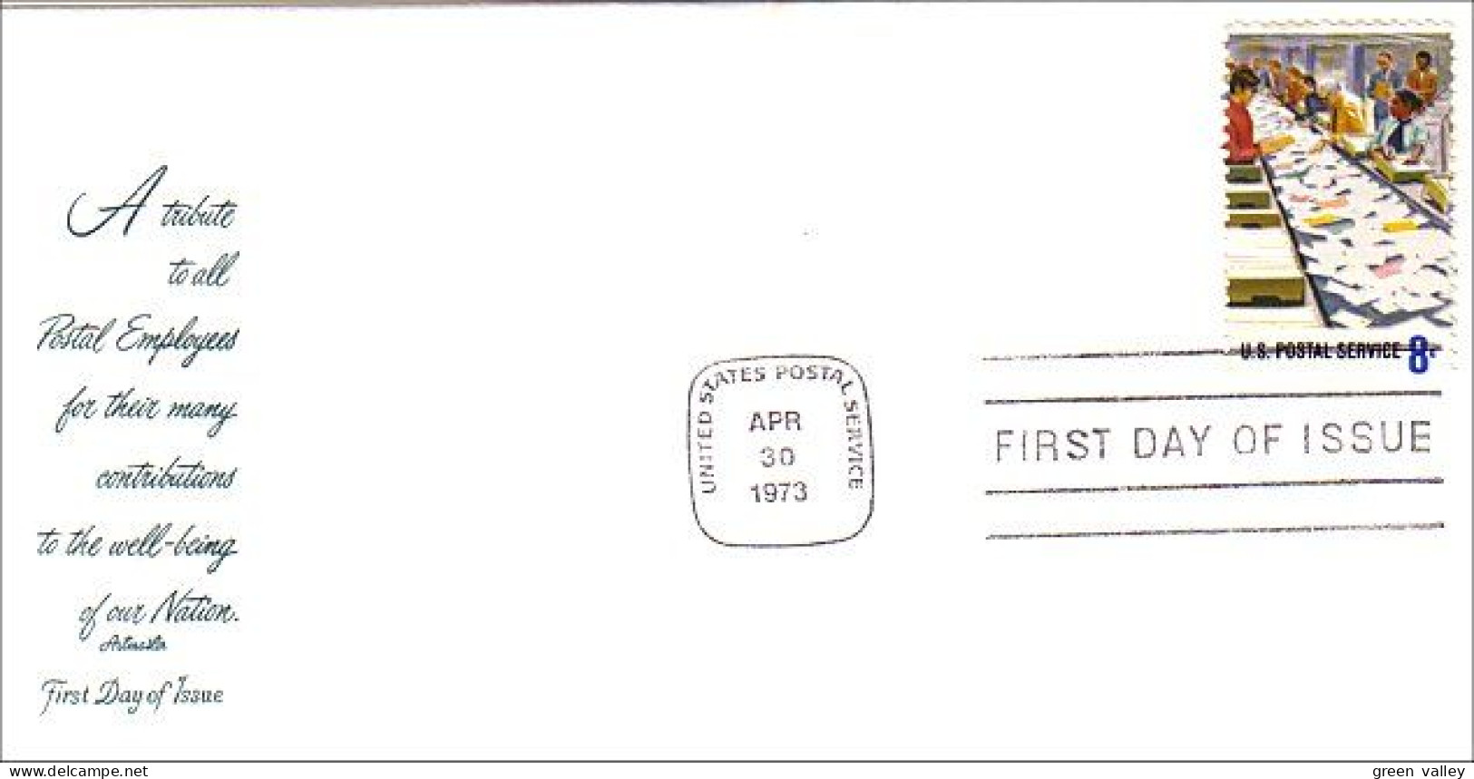 USA FDC Mail Carrier Metiers De La Poste ( A61 357) - Altri & Non Classificati