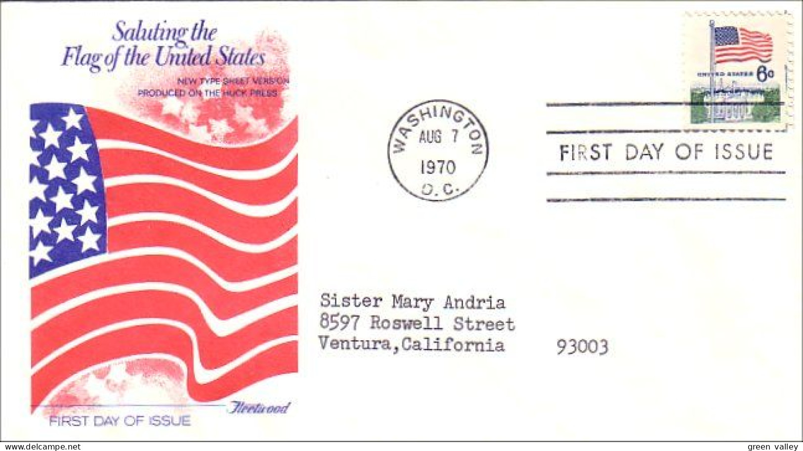 USA FDC Flag 6c ( A61 319) - 1961-1970