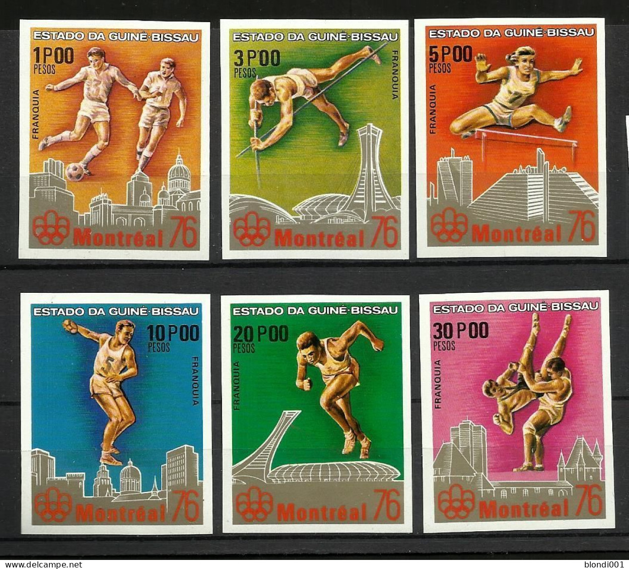 Olympics 1976 - Soccer - GUINEA BISSAU - Set Imp. MNH - Ete 1976: Montréal