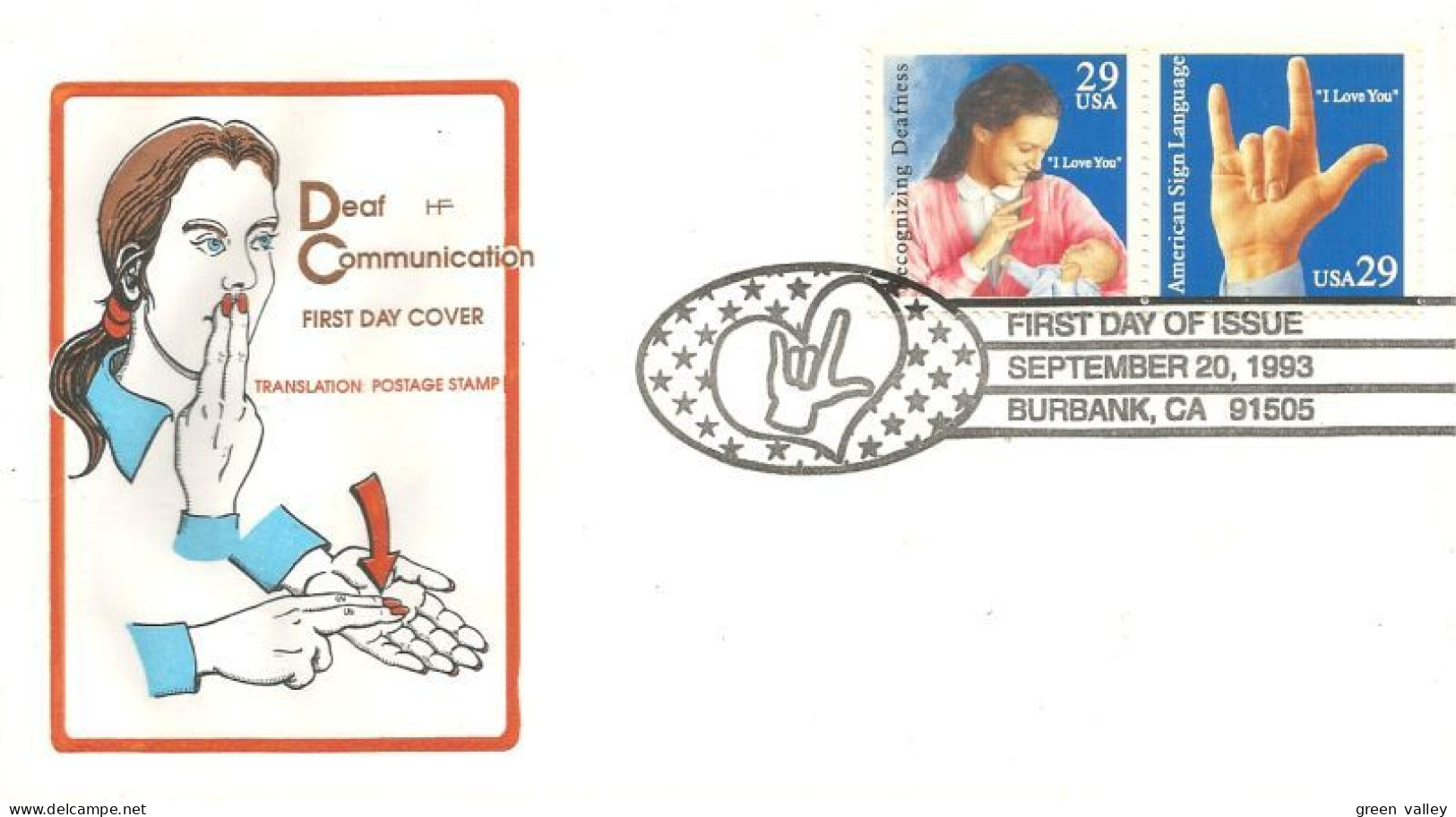 USA Mère Enfant Mother Child Deaf Deafness Sourd Surdité FDC Cover ( A62 301a) - Handicap