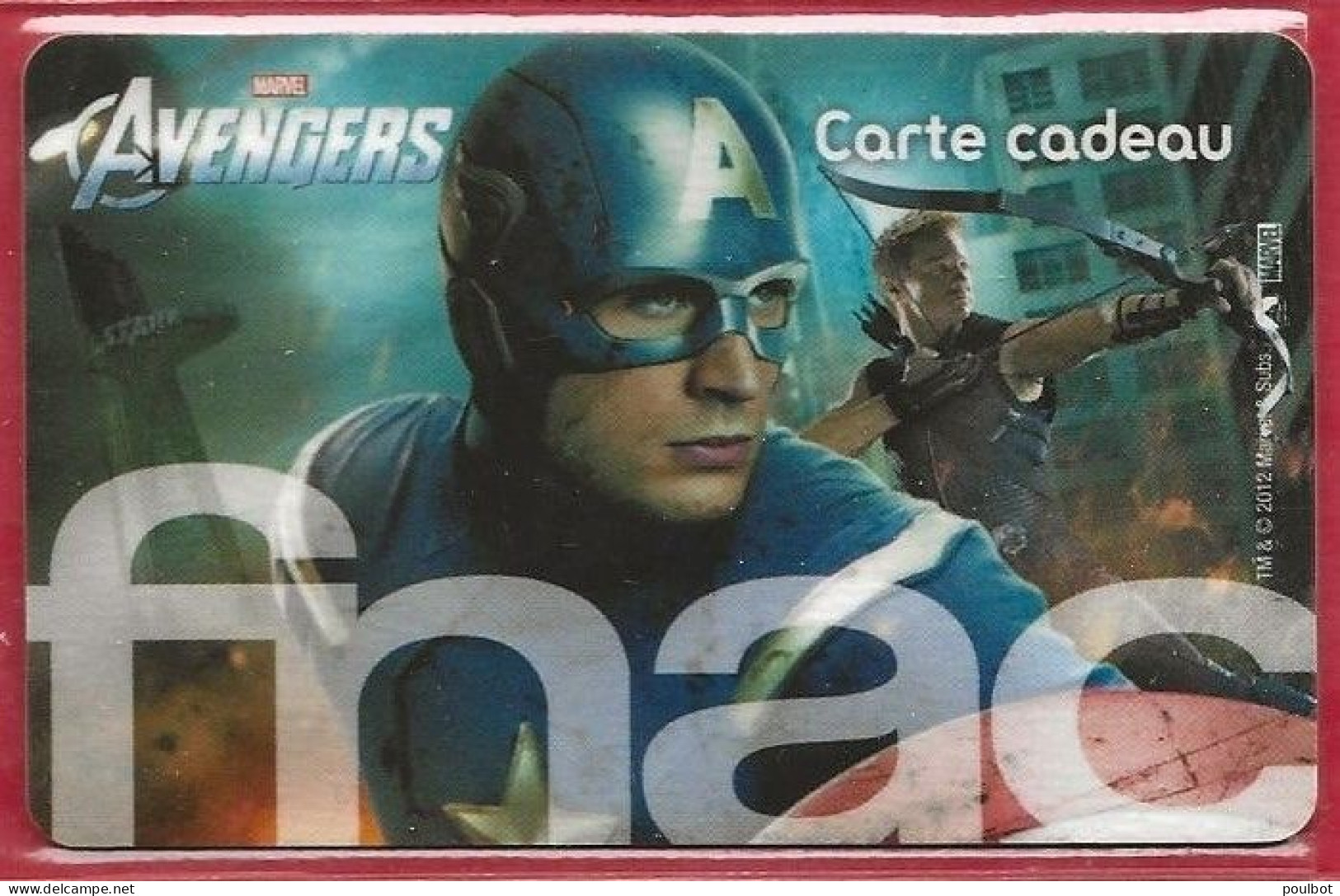 Carte Cadeau FNAC  Avengers - Cartes De Fidélité Et Cadeau