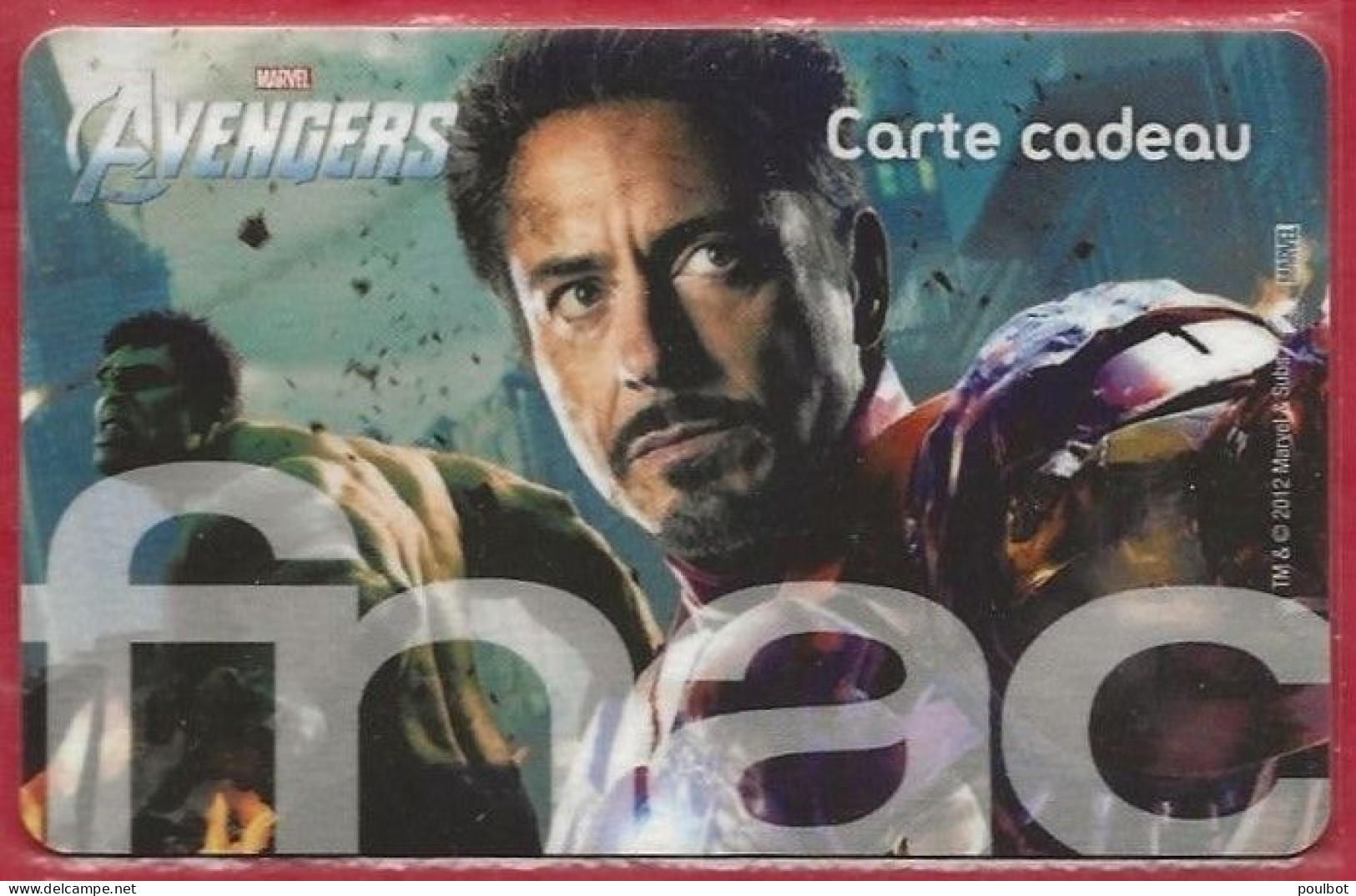 Carte Cadeau FNAC  Avengers - Cadeaubonnen En Spaarkaarten