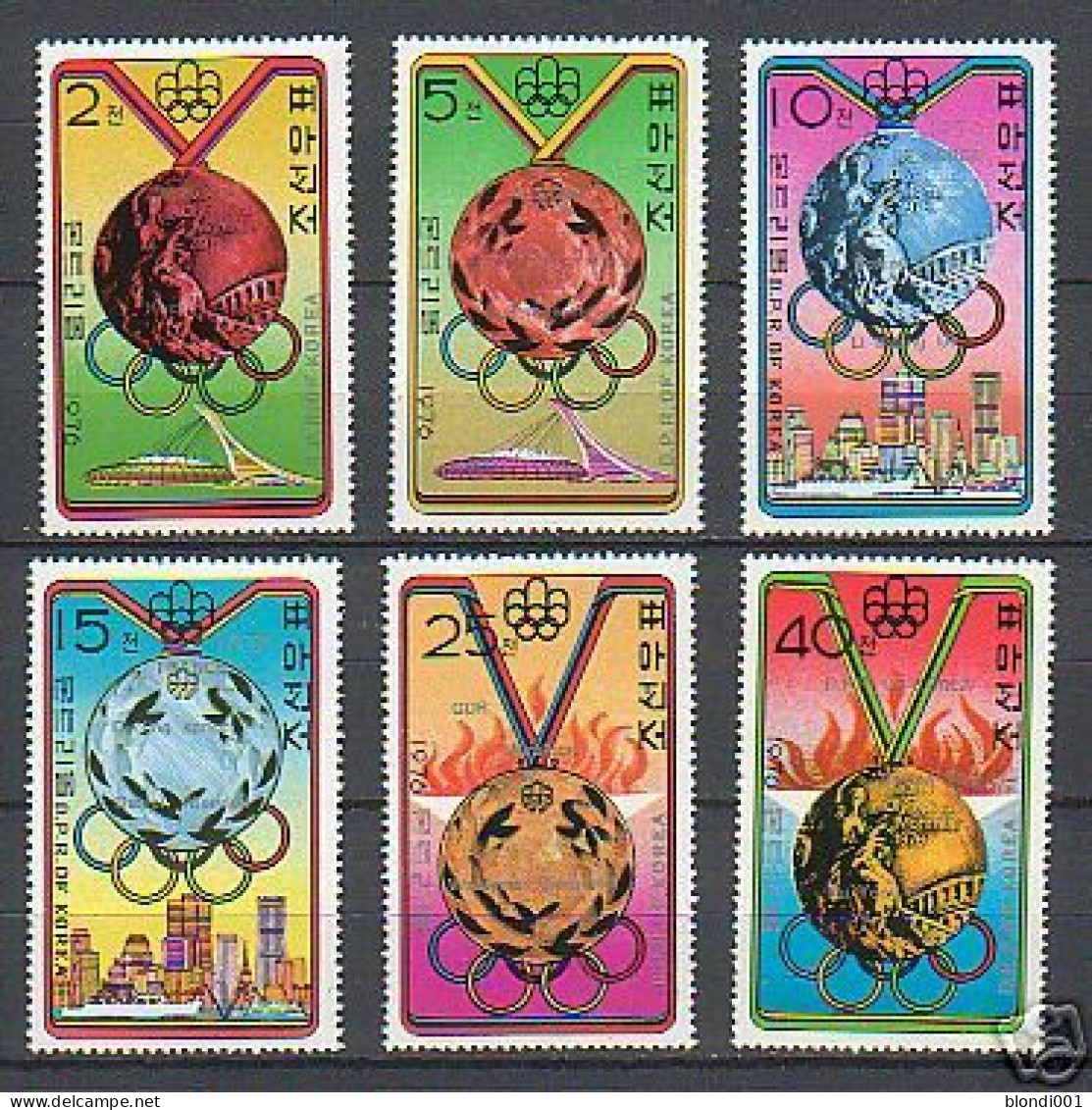 Olympics 1976 - Medals - KOREA - Set MNH - Estate 1976: Montreal