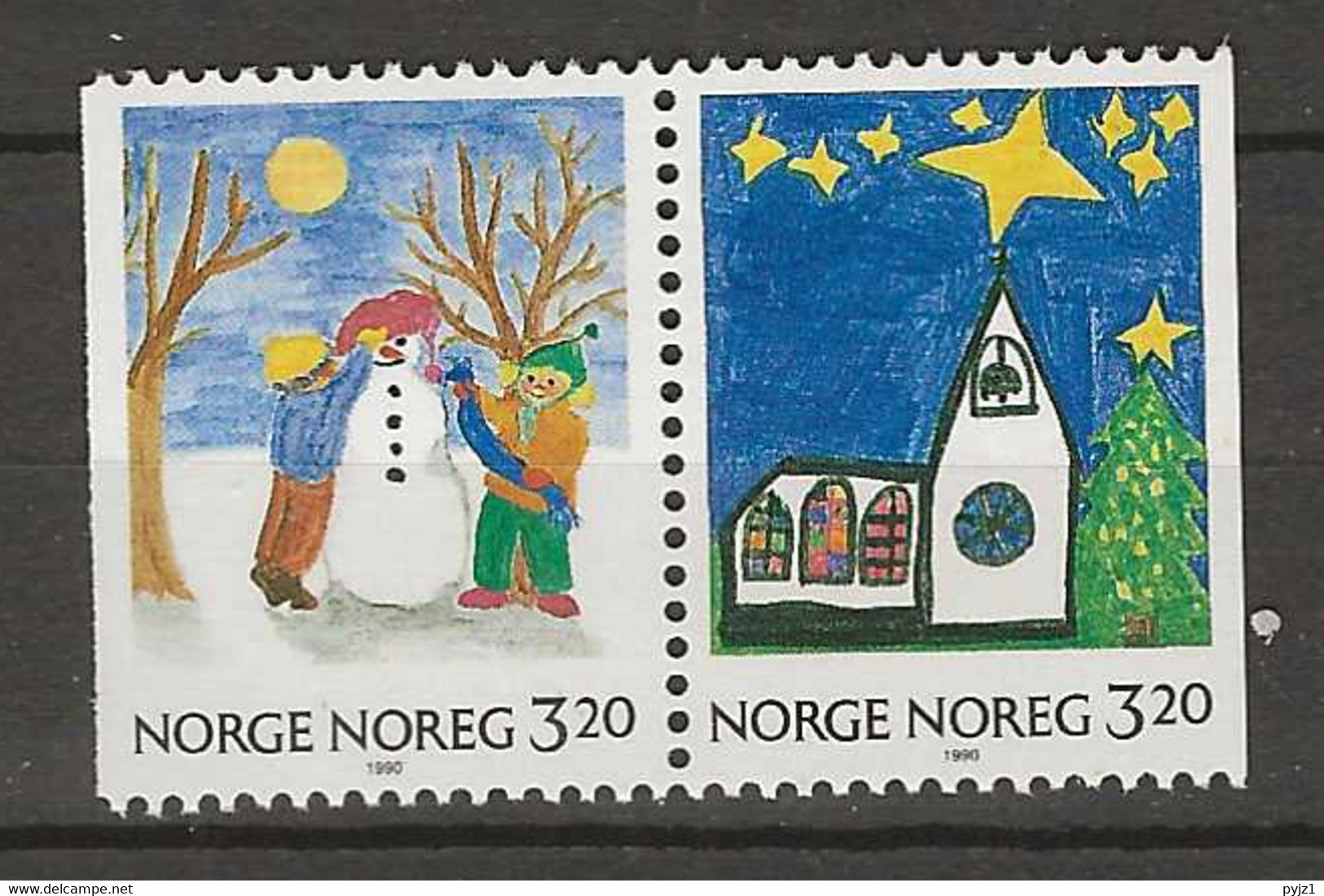 1990 MNH Norway, Mi 1057-58 Postfris** - Nuevos