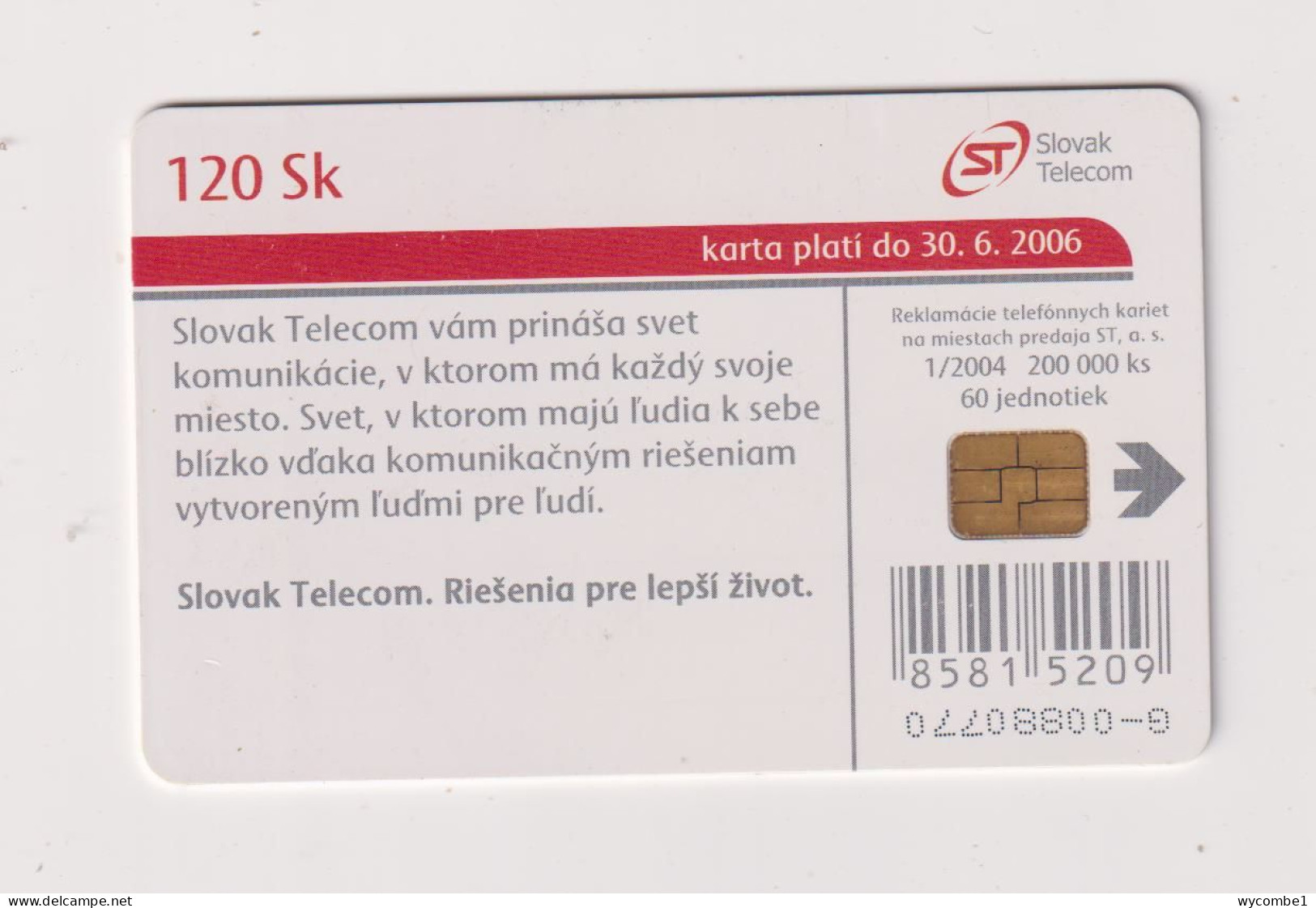 SLOVAKIA  - Slovak Telecom Chip Phonecard - Slovaquie