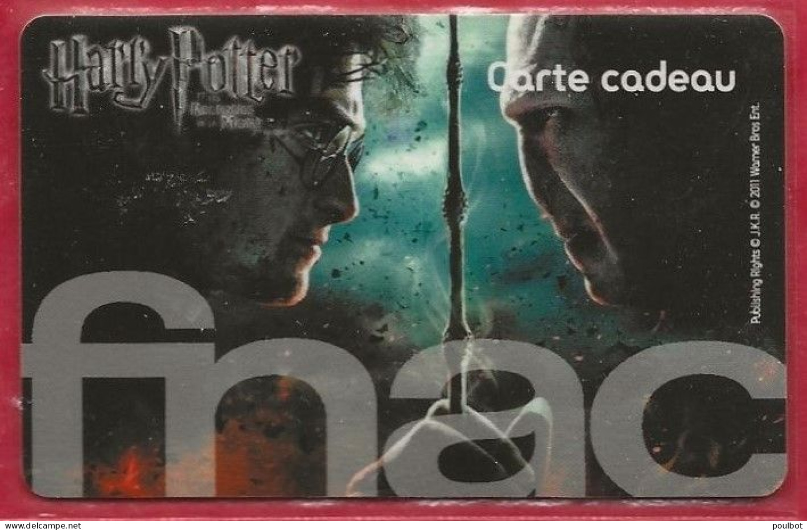 Carte Cadeau FNAC Harry Potter - Tarjetas De Fidelización Y De Regalo