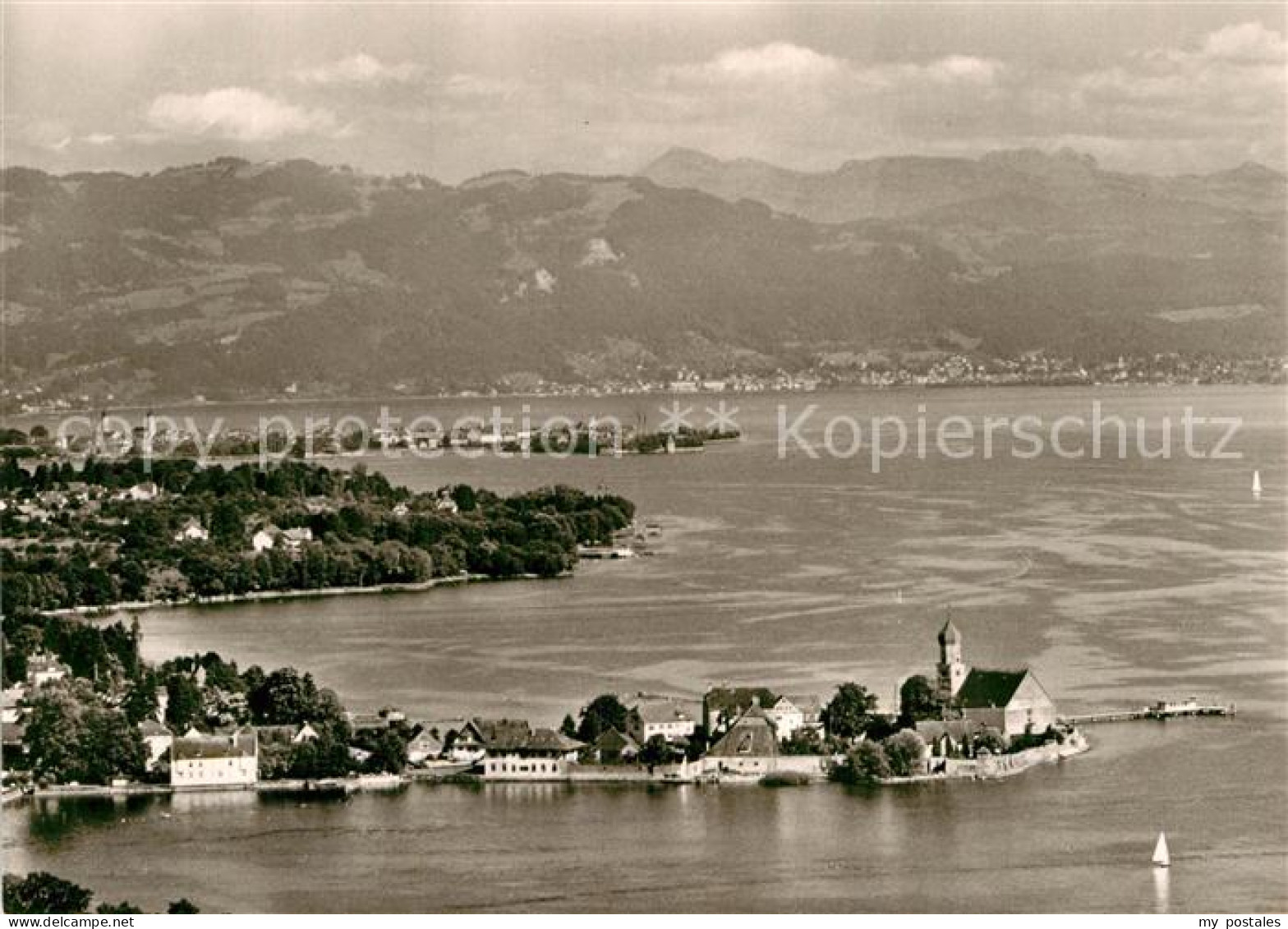 72939065 Wasserburg Bodensee Fliegeraufnahme Wasserburg - Wasserburg (Bodensee)