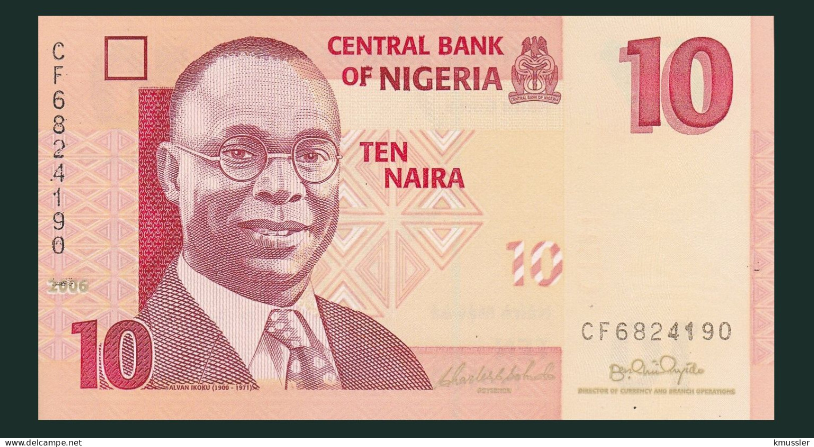 # # # Banknote Nigeria 10 Naira 2006 UNC (P-33) # # # - Nigeria