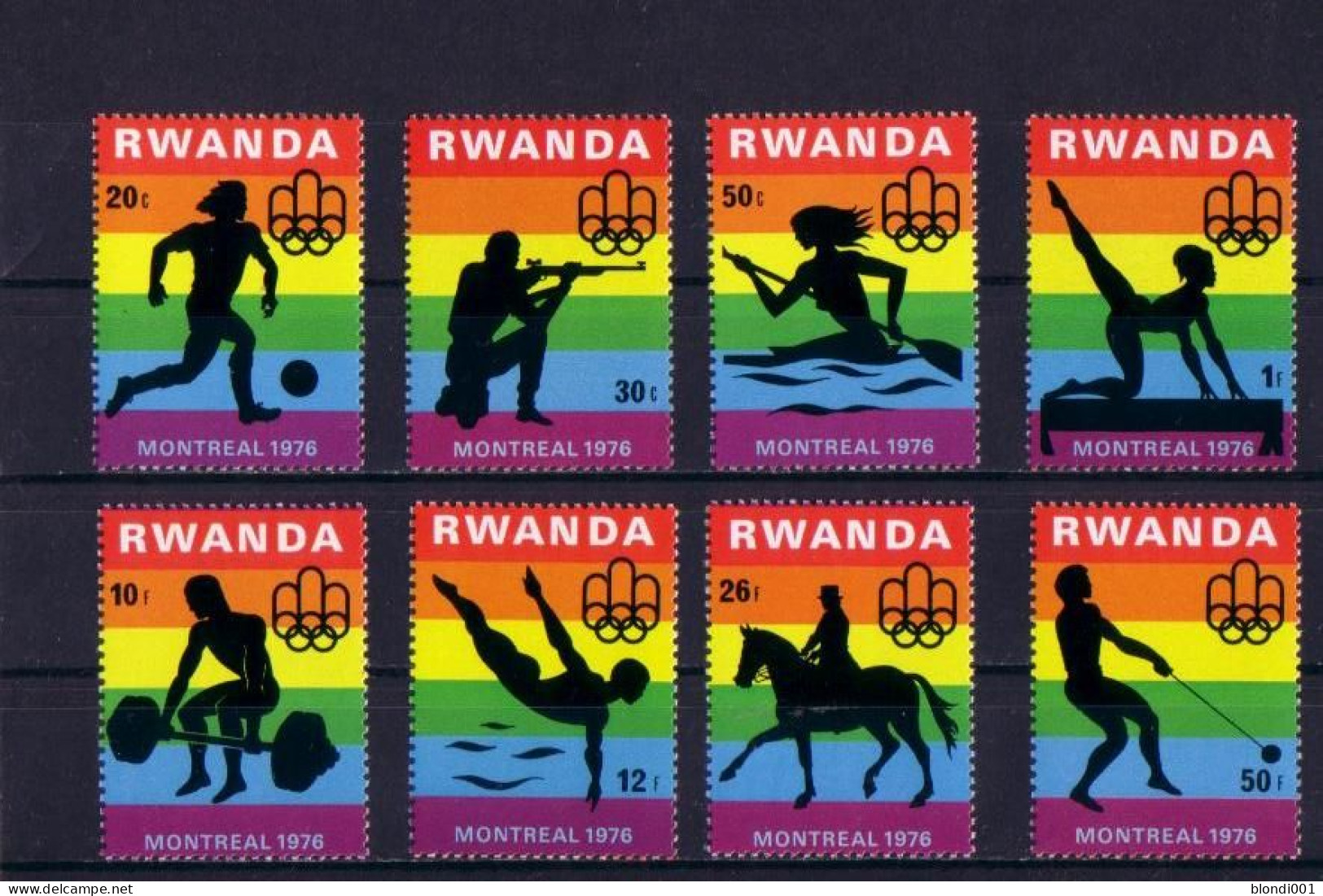 Olympics 1976 - Soccer - RWANDA - Set MNH - Ete 1976: Montréal