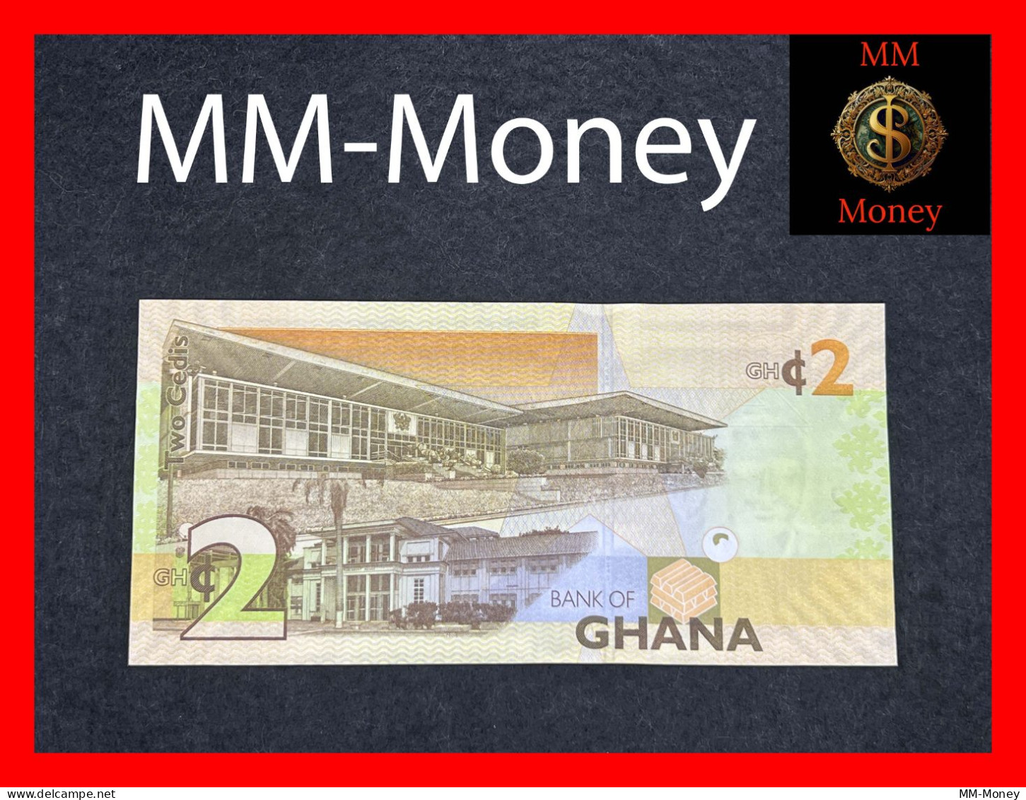 GHANA  2  Cedis  4.8.2017   P. 37 A  But New     UNC - Ghana