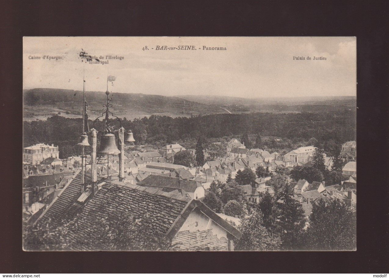 CPA - 10 - Bar-sur-Seine - Panorama - Circulée En 1913 - Bar-sur-Seine