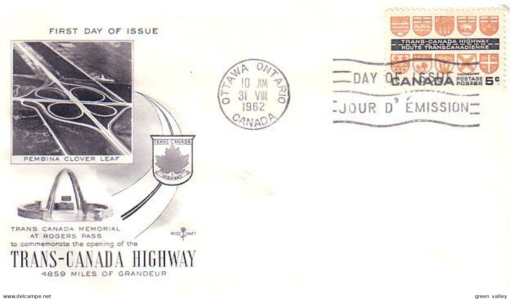 Canada Route Transcanadienne Trans Canada Highway FDC ( A70 587b) - Covers