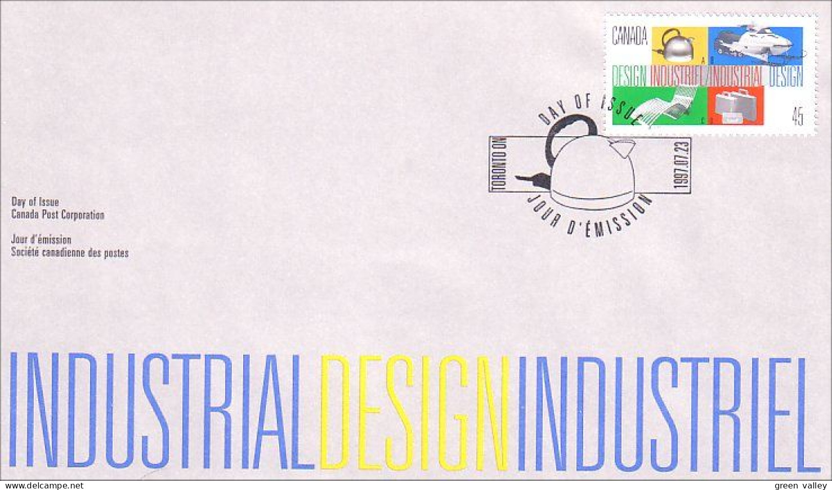 Canada Industrial Design Industriel Metal FDC ( A70 472) - 1991-2000