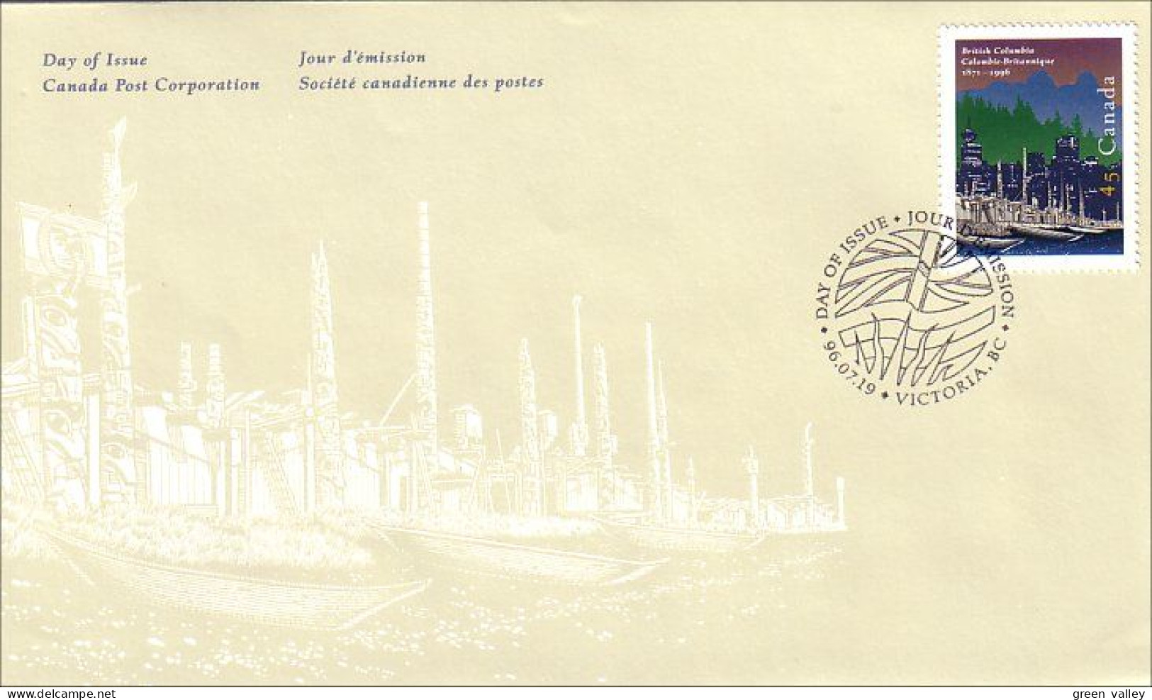 Canada British Columbia Vancouver FDC ( A70 462b) - Briefe U. Dokumente