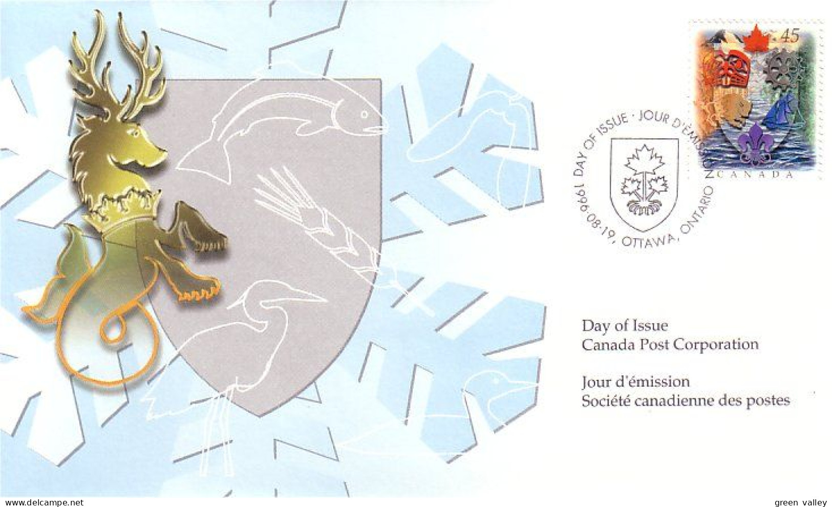 Canada Traditions Héraldiques Canadian Heraldy FDC ( A70 463) - Omslagen