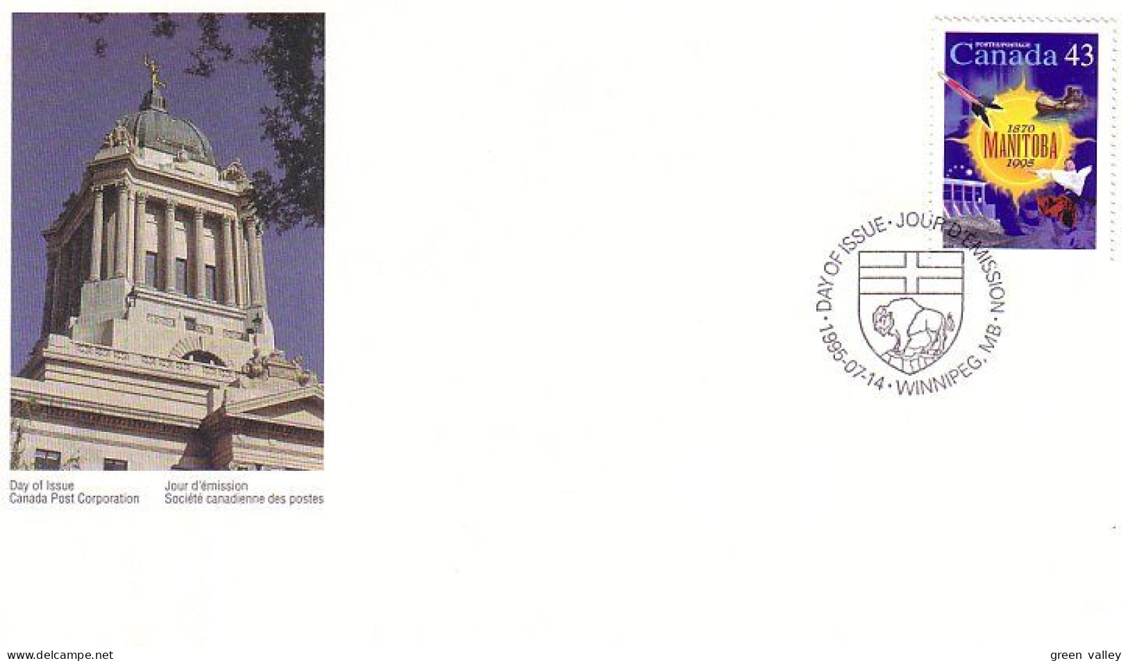 Canada Manitoba FDC ( A70 453a) - 1991-2000