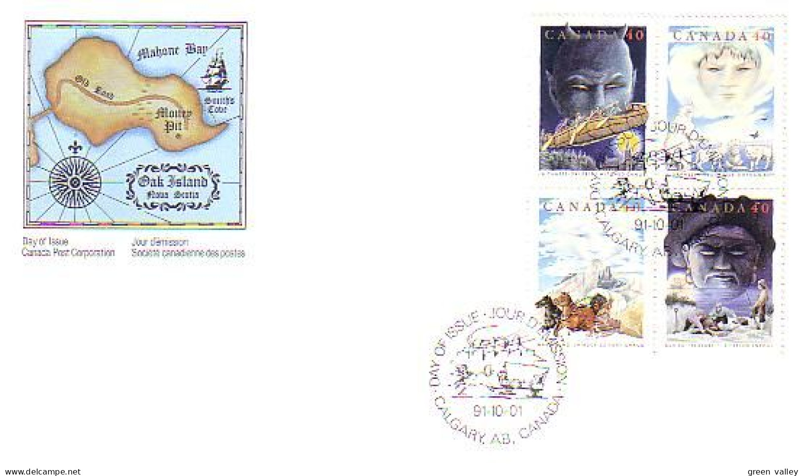 Canada Canadian Folklore Canadien 1991 FDC ( A70 64) - 1991-2000