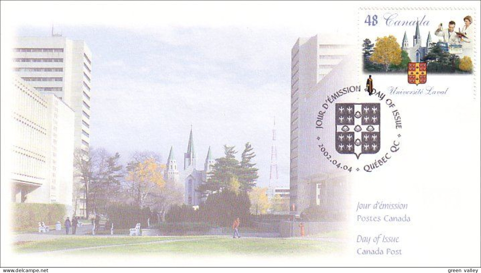 Canada Université Laval 2002 FDC ( A70 14) - 2001-2010