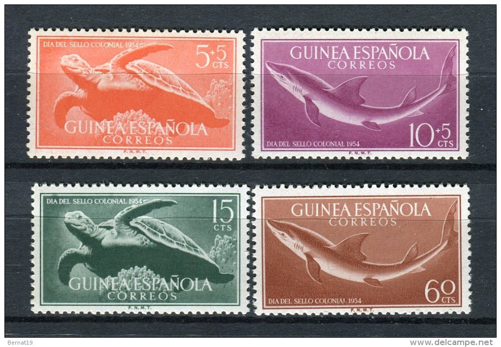 Guinea Española 1954. Edifil 338-41 ** MNH. - Guinea Española