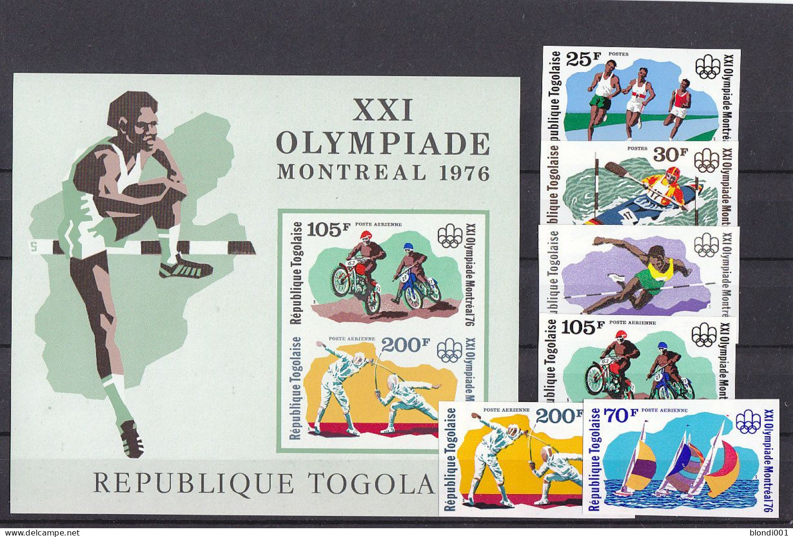 Olympics 1976 - Fencing - TOGO - S/S+Set Imp. MNH - Ete 1976: Montréal