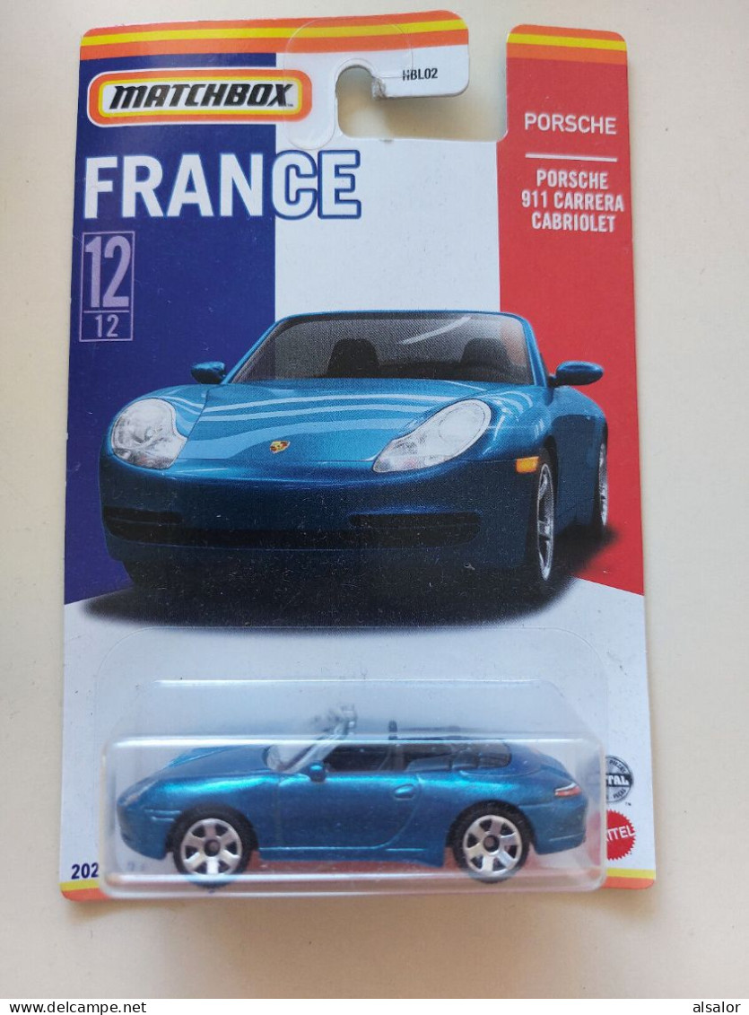 PORSCHE 911 CARRERA CABRIOLET FRANCE MATCHBOX - Matchbox (Mattel)