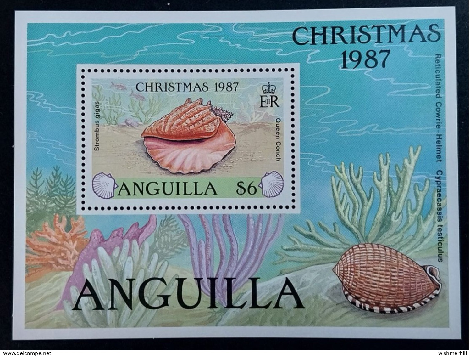 Coquillages Shells // Bloc Neuve ** MNH ; Anguilla BF 79 (1987) Cote 17 € - Anguilla (1968-...)