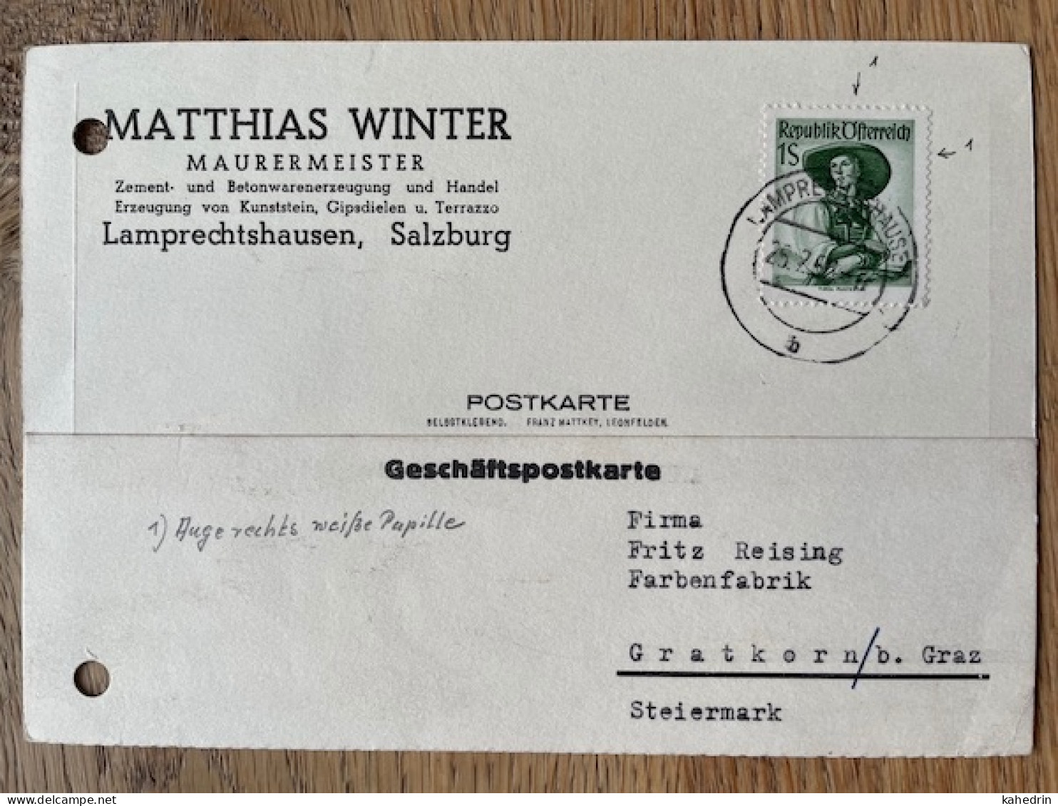 Österreich / Austria 1958, Plattenfehler / Druckzufälligkeit Mi. # 912: Auge Rechts Weiße Pupille - Errors & Oddities