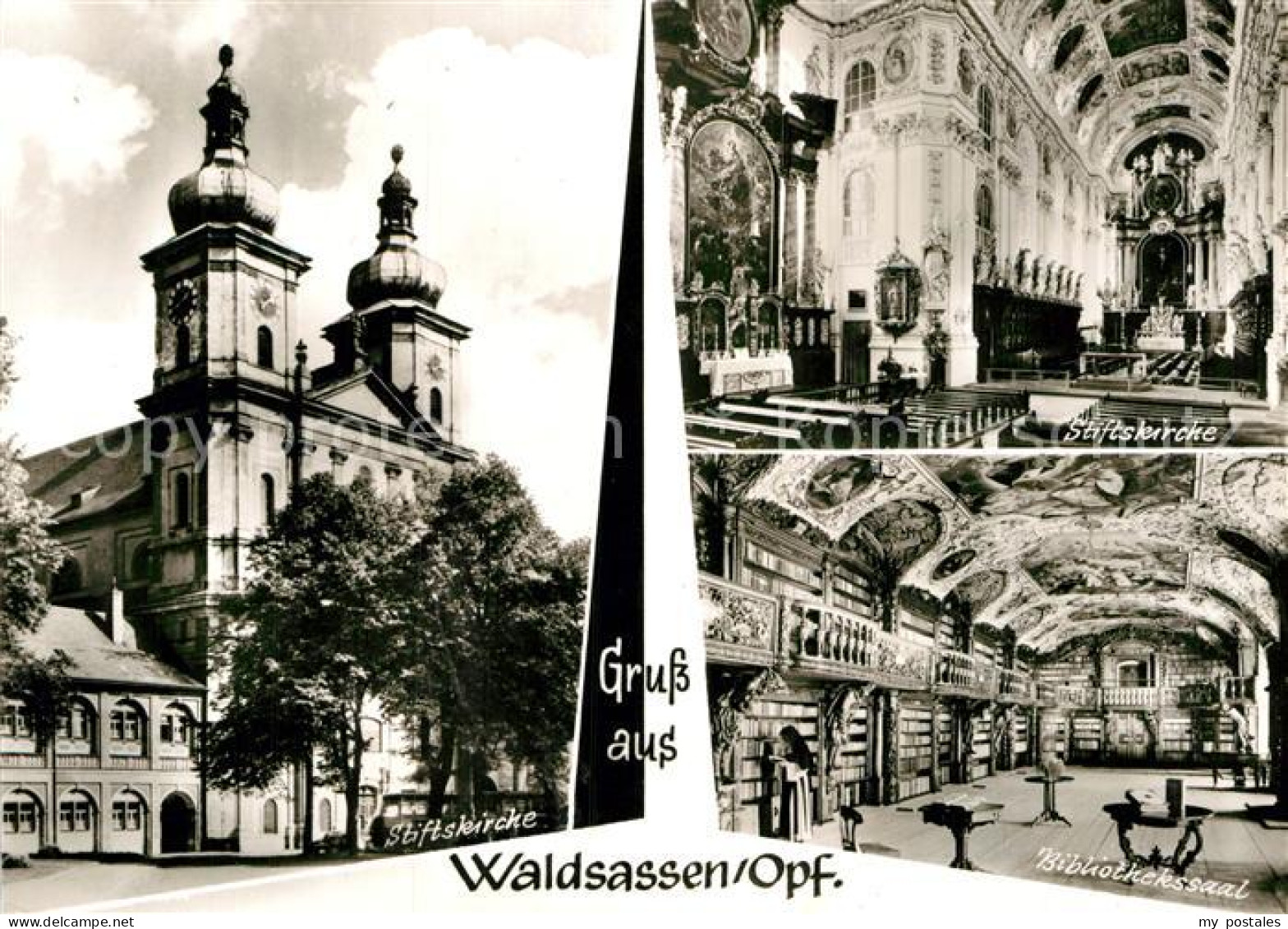 72937390 Waldsassen Stiftskirche Bibliothekssaal Waldsassen - Waldsassen