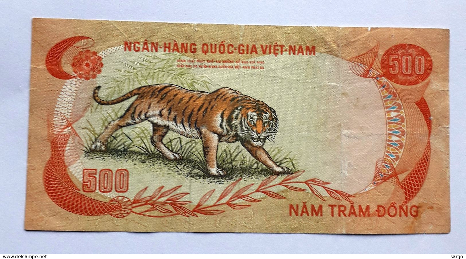 SOUTH VIETNAM - 500 DONG - P 33 (1972) - F - BANKNOTES - PAPER MONEY - CARTAMONETA - - Vietnam