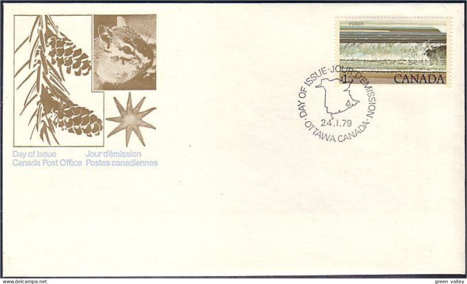 Canada Baie De Fundy Bay $1.00 FDC Cover ( A72 278) - 1971-1980