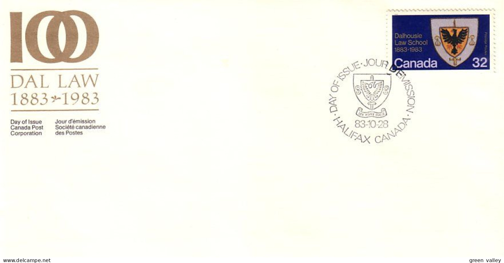 Canada Droit Dalhousie Law School FDC Cover ( A72 252) - 1981-1990