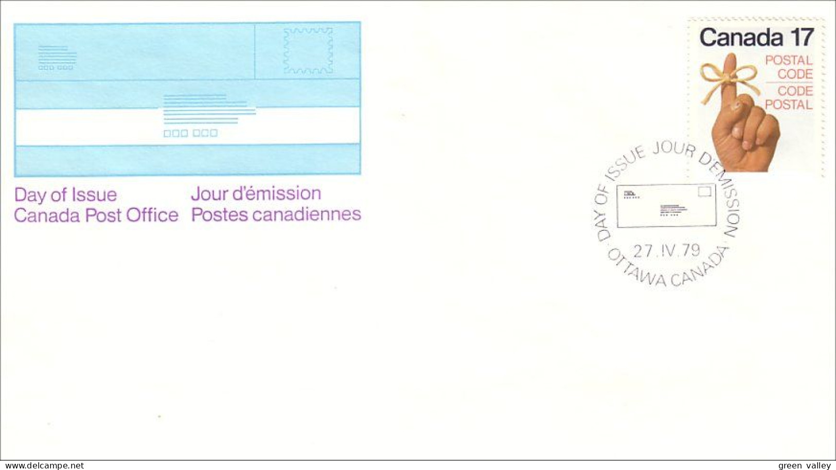 Canada Code Postal FDC Cover ( A72 161) - Código Postal