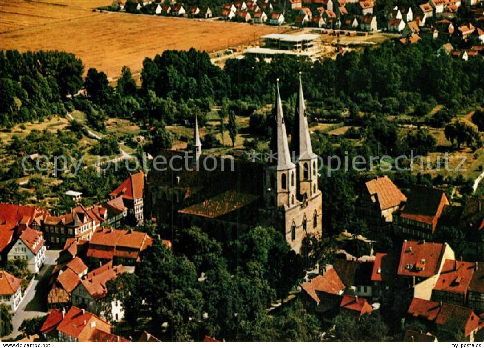 72937218 Duderstadt Fliegeraufnahme Mit Kirche Duderstadt - Duderstadt