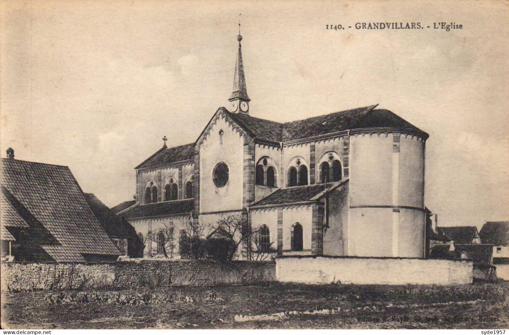 Grandvillars - L'Église - Imprimeries Réunies De NAncy N° 1140 Circulé 01-02-1918 - Grandvillars