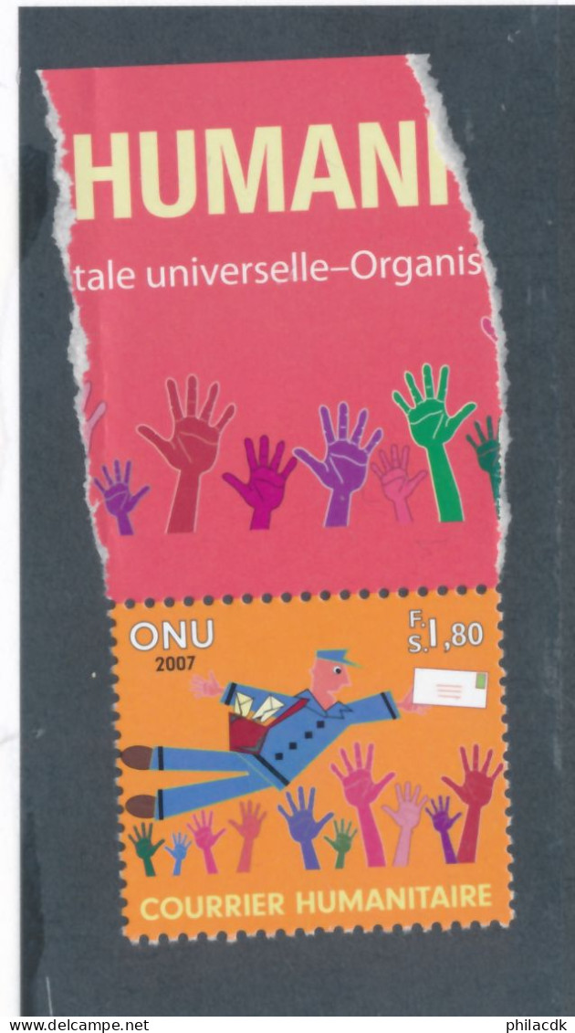 NATIONS UNIES GENEVE - N° 586 NEUF** SANS CHARNIERE AVEC BORD DE FEUILLE - 2007 - Unused Stamps