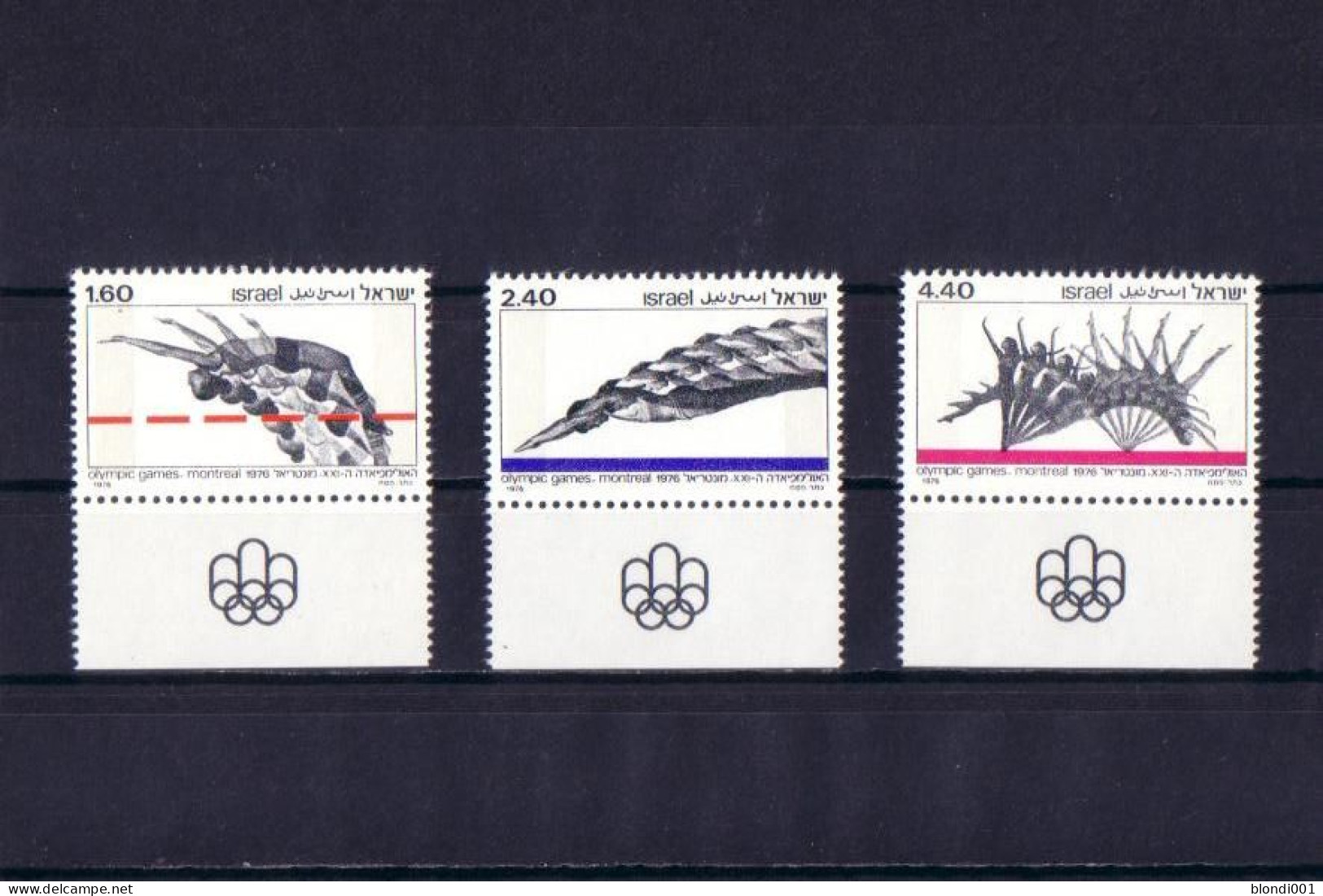 Olympics 1976 - Swimming - ISRAEL - Set MNH - Ete 1976: Montréal