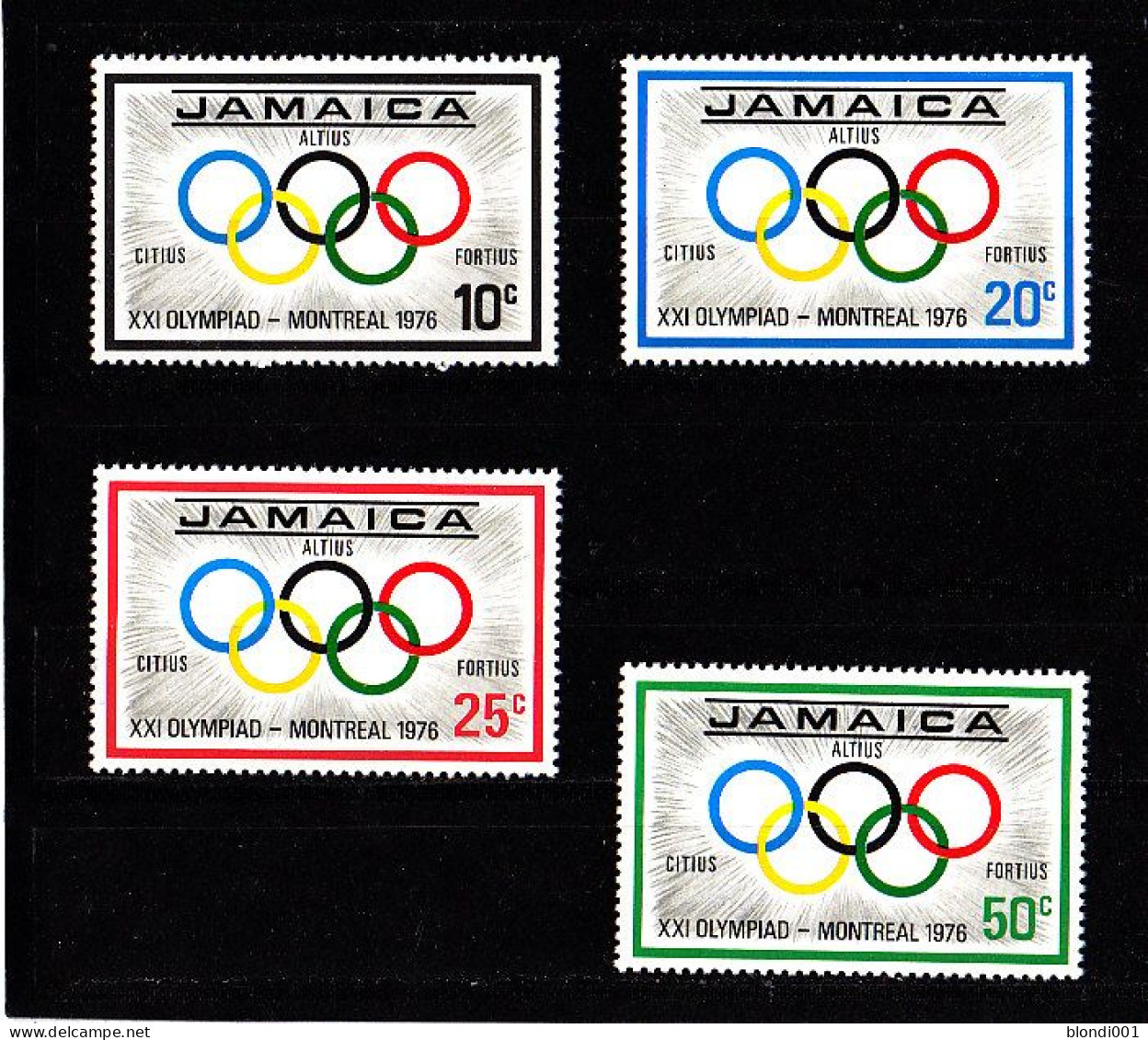 Olympics 1976 - Rings - JAMAICA - Set MNH - Ete 1976: Montréal