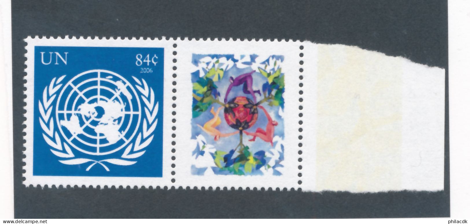 NATIONS UNIES NEW YORK - N° 1038 NEUF (*) SANS GOMME AVEC BORD DE FEUILLE - 2007 - Unused Stamps