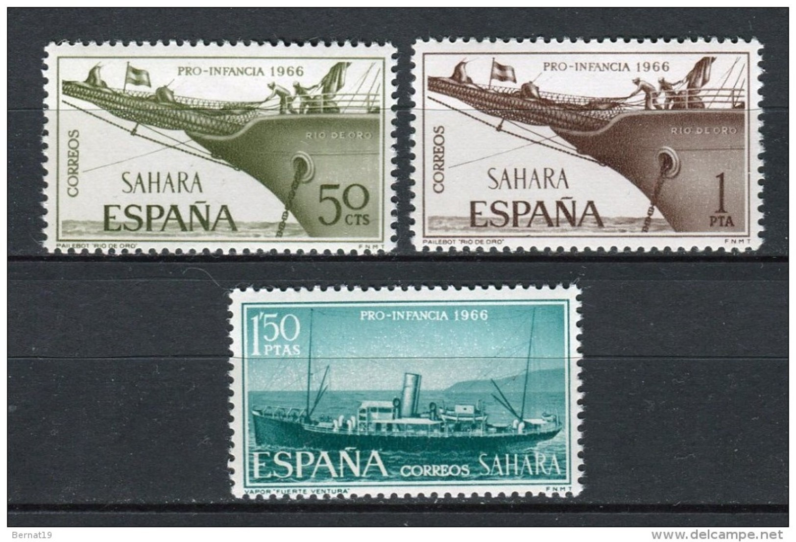 Sahara 1966. Edifil 249-51 ** MNH. - Spanische Sahara