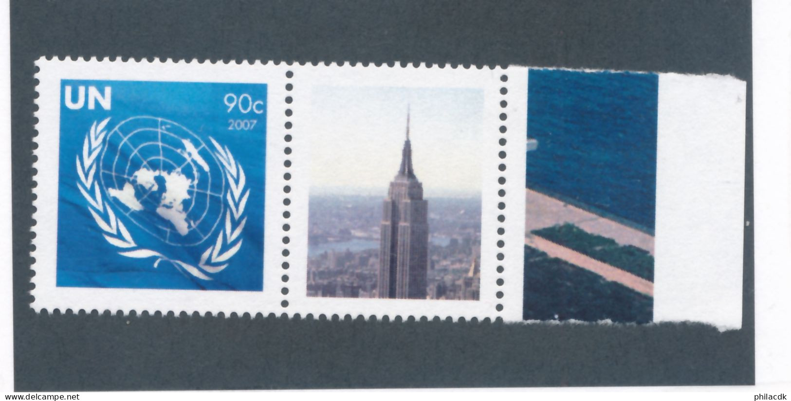 NATIONS UNIES NEW YORK - N° 1053 NEUF (*) SANS GOMME AVEC BORD DE FEUILLE - 2007 - Unused Stamps