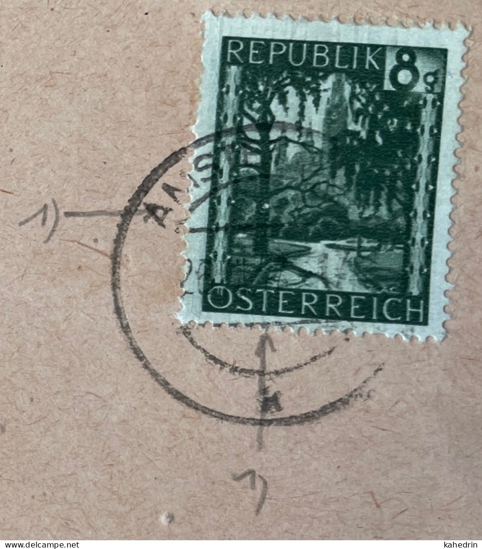 Österreich / Austria 1947, Plattenfehler / Druckzufälligkeit Mi. # 744: Am Baumstam Weißer Fleck / Knuste - Abarten & Kuriositäten