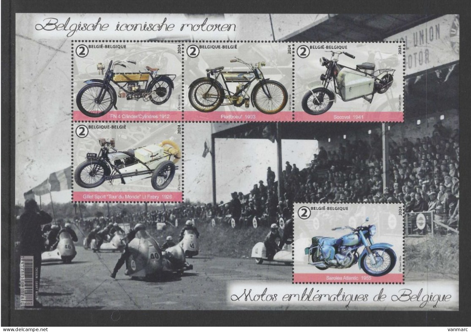 Motos Emblématiques De Belgique. - Neufs