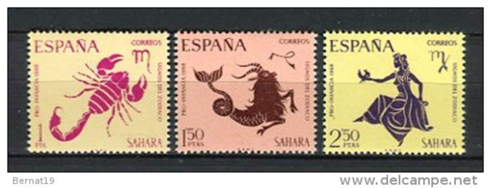 Sahara 1968, Edifil 265-67 ** MNH. - Spanische Sahara