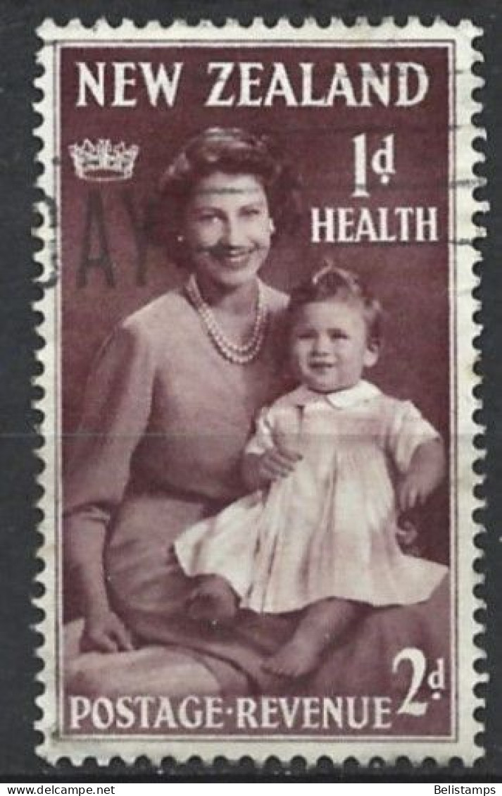New Zealand 1950. Scott #B37 (U) Princess Elizabeth And Prince Charles - Service