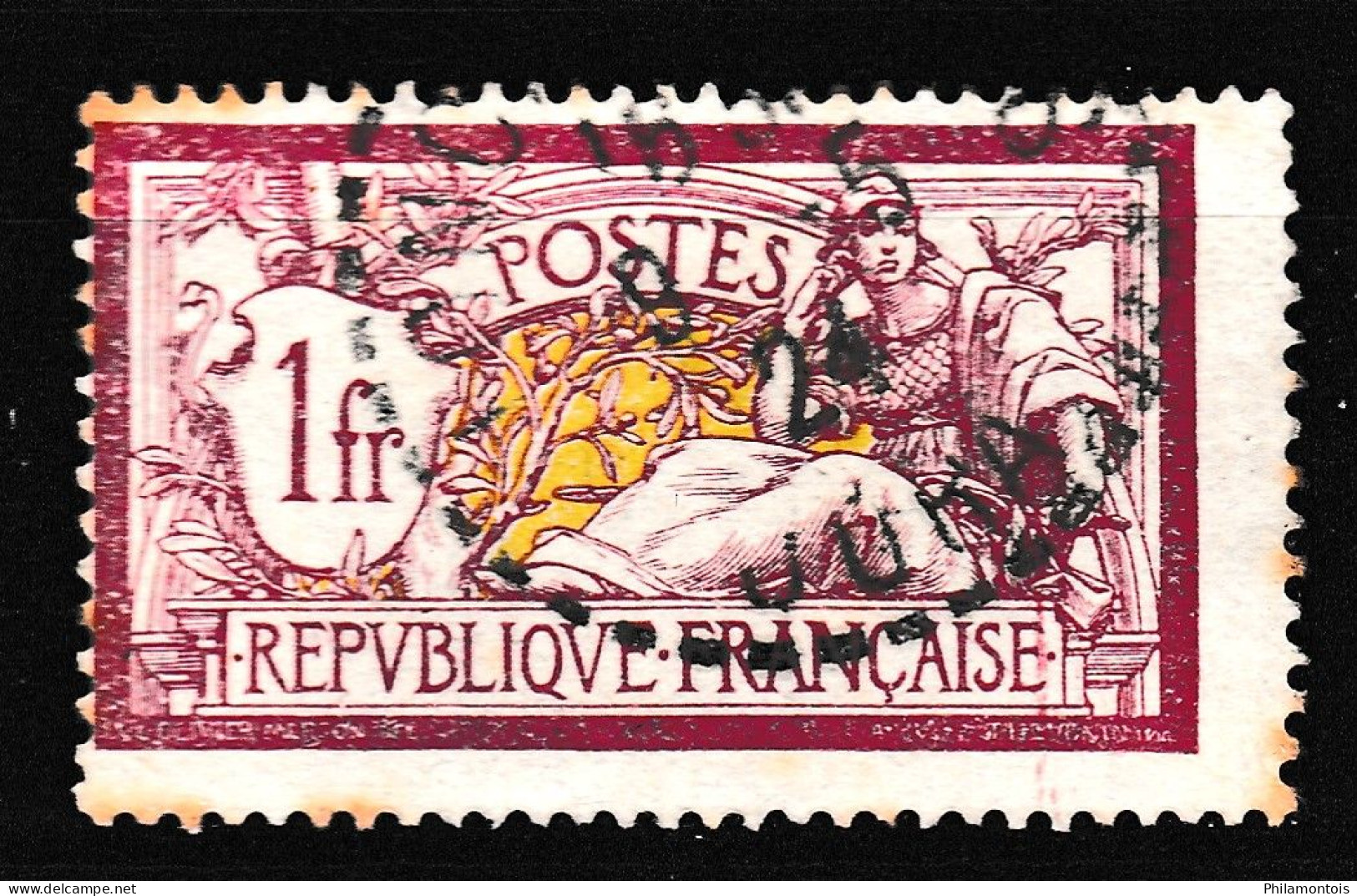 121 - 1F Merson - Variété "piquage Décalé" - Oblitéré - Très Beau. - Used Stamps