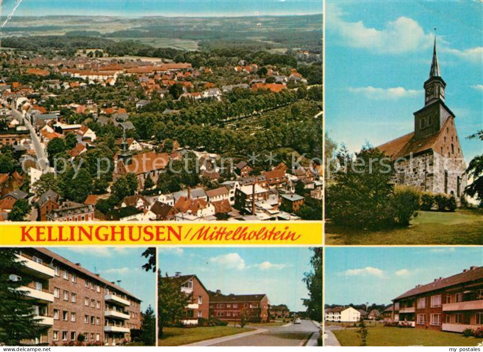 72935344 Kellinghusen Fliegeraufnahme Kirche Teilansichten Kellinghusen - Kellinghusen