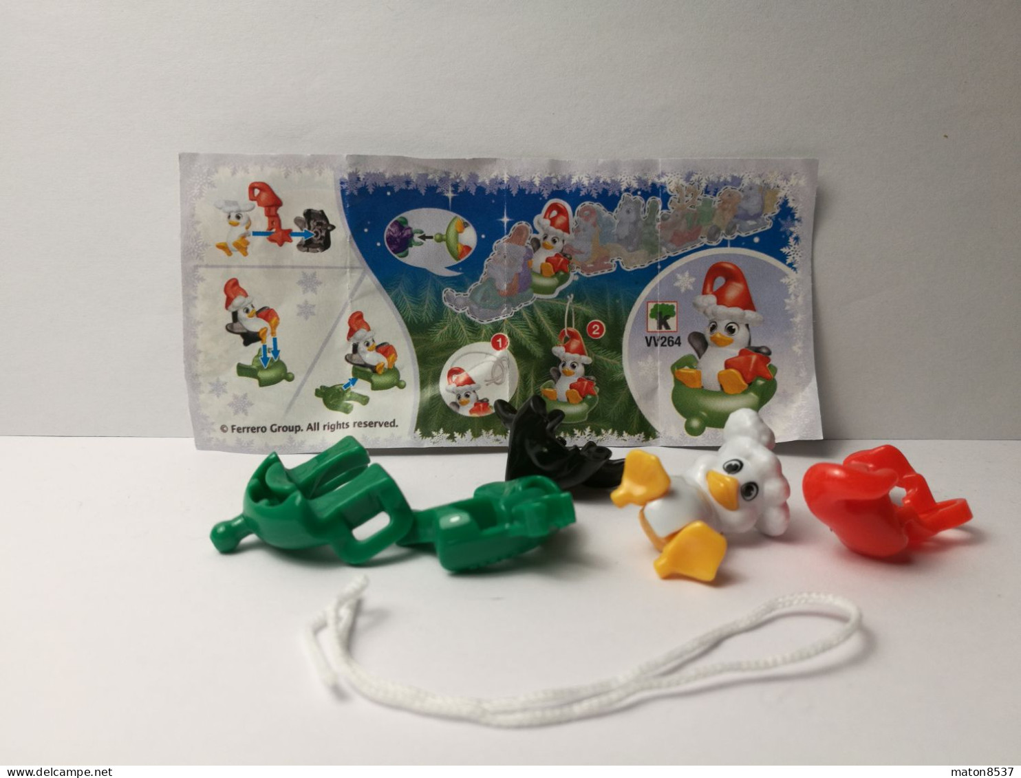 Kinder : MPG VV264   Flotte Weihnachtsbooten - X-Mas Delivery Team 2020 - Glowy Penguin    + BPZ - Aufstellfiguren