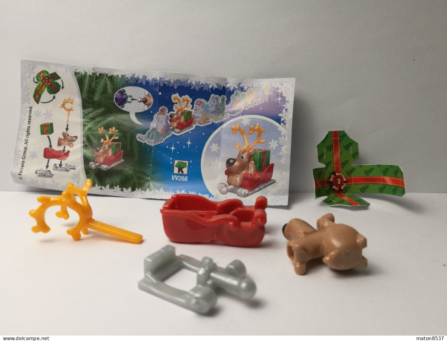 Kinder : MPG VV268   Flotte Weihnachtsbooten - X-Mas Delivery Team 2020 - Renny The Reinder Mit Bändchen    + BPZ - Monoblocs