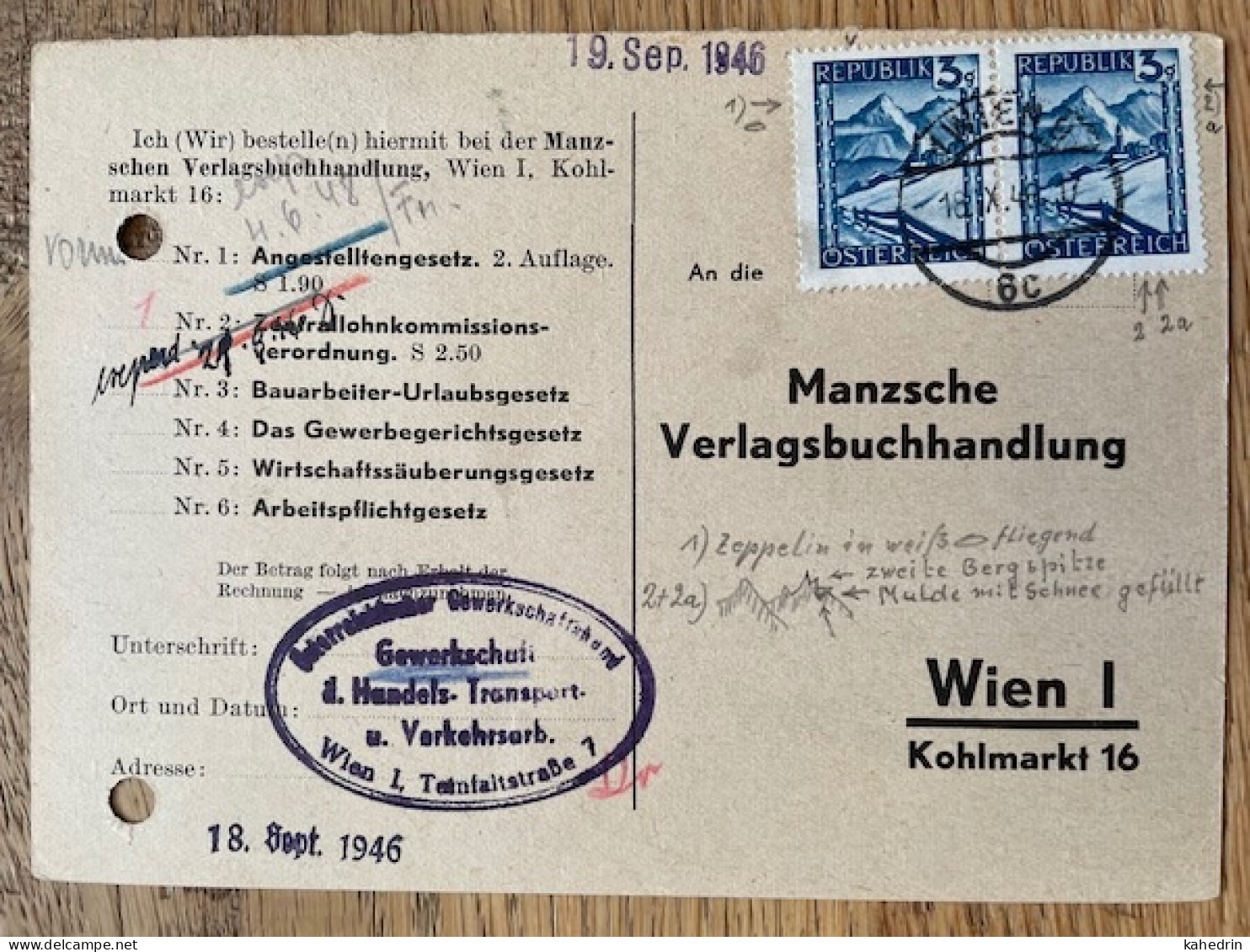 Österreich / Austria 1946, Plattenfehler / Druckzufälligkeit Mi. # 738, Bitte Lesen! - Abarten & Kuriositäten